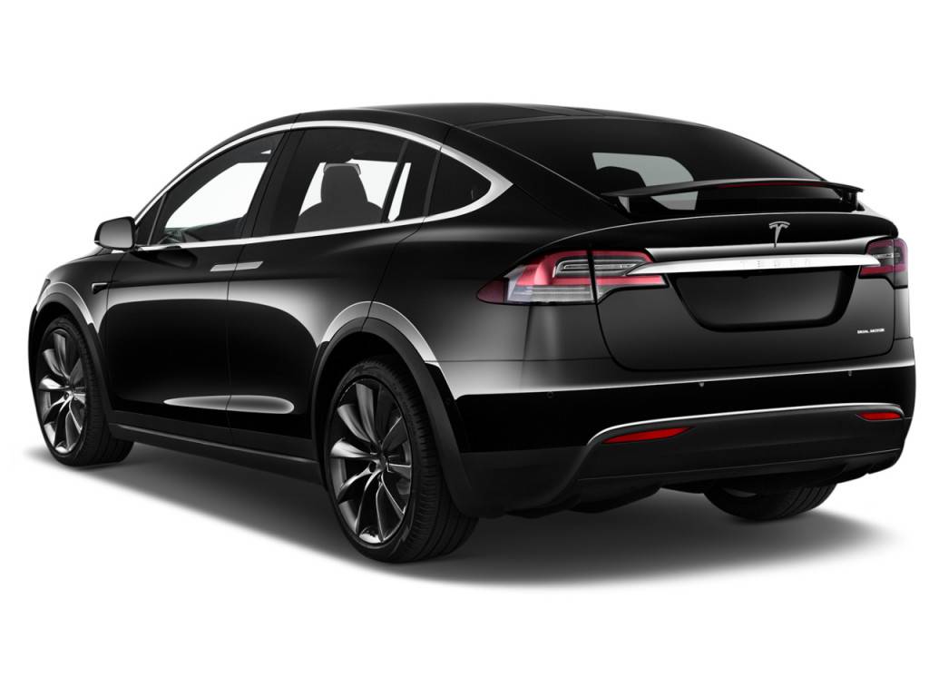 Tesla Model X, задний вид