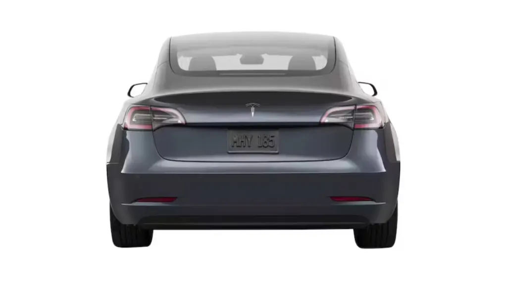  Tesla Model 3 Long Range Задній вигляд