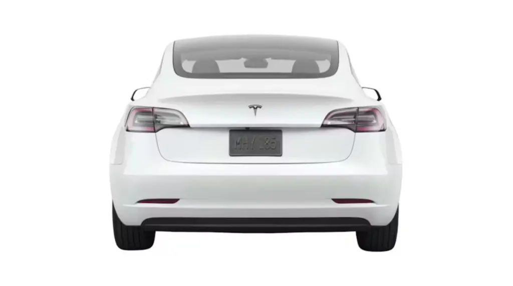  Tesla Model 3 Long Range Задній вигляд